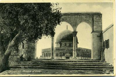 גלויה מסגד עומר בירושלים מספר 3060 post card jerusalem mosque of omar no 3060  lehnert landrock succ cairo