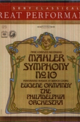 Disc Sony Classical Gustav Mahler Symphony no 10 Eugene Ormandy 