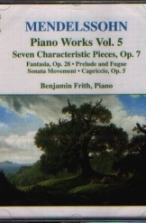 תמונה של - Mendelssohn Piano Works Vol. 5 Naxos CD